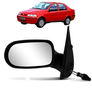 Retrovisor Siena Palio Fire 2001 2002 2003 com Controle 4 Portas Lado Esquerdo