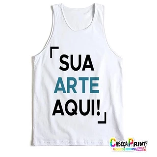 Camiseta Regata Masculina Personalizada Com sua Arte ou Foto