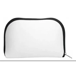 05 Necessaire Carteira Redonda em neoprene - estojo 12x18cm lisa para sublimação.