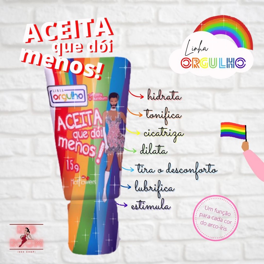 Aceita que Dói Menos (gel / lubrificante / anestésico / cicatrizante / anal  / anus / sexo / LGBTQIA+) | Shopee Brasil