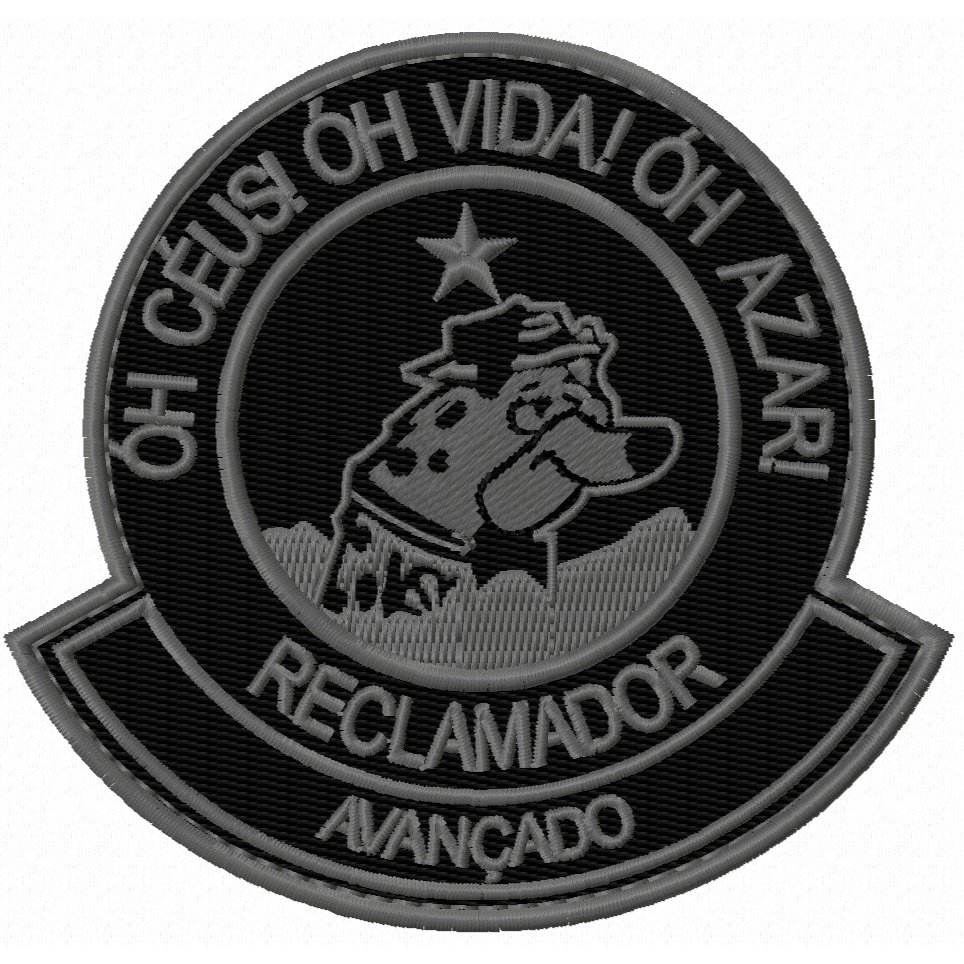 Patch Bordado Brevet RECLAMADOR AVANÇADO_95X90