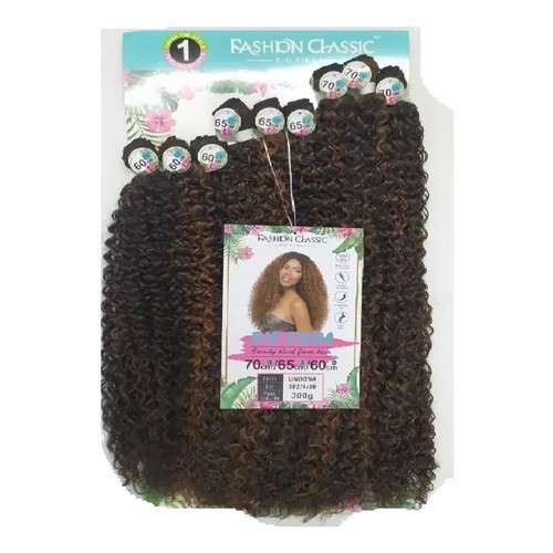 Cabelo Cacheado Orgânico Bio Fibra Lindona 300gr Cor Sp2/4/30