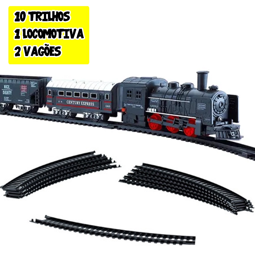 COMPREI UMA SUPER LOCOMOTIVA DE TREM * brinquedo de infância * 