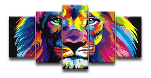 Quadro Decorativo Leao De Juda Biblia Cores Jesus