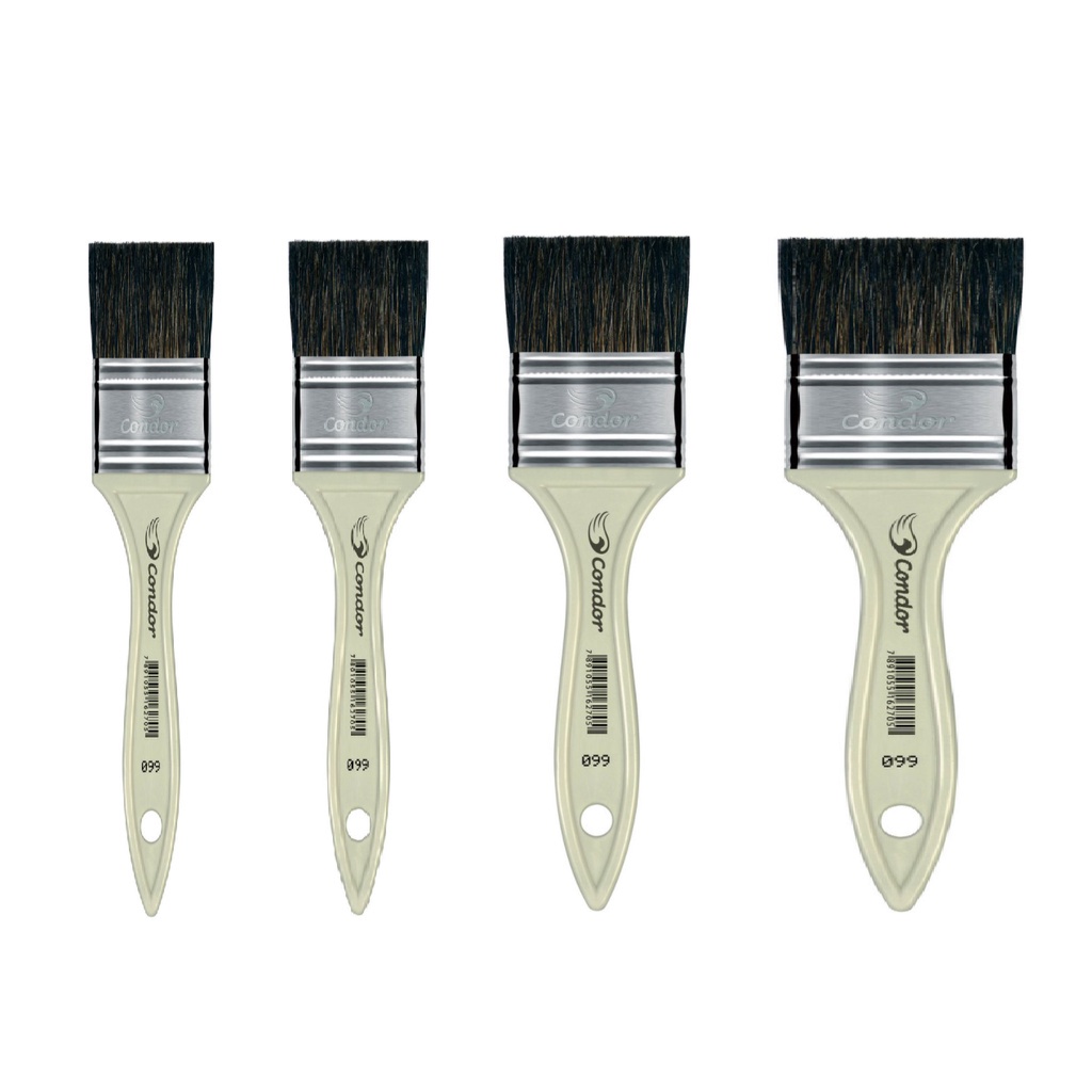 kit 4 PINCEL TRINCHA SEDA 660 1/2 3/4 1 1 1/2 PRO CONDOR | Shopee Brasil