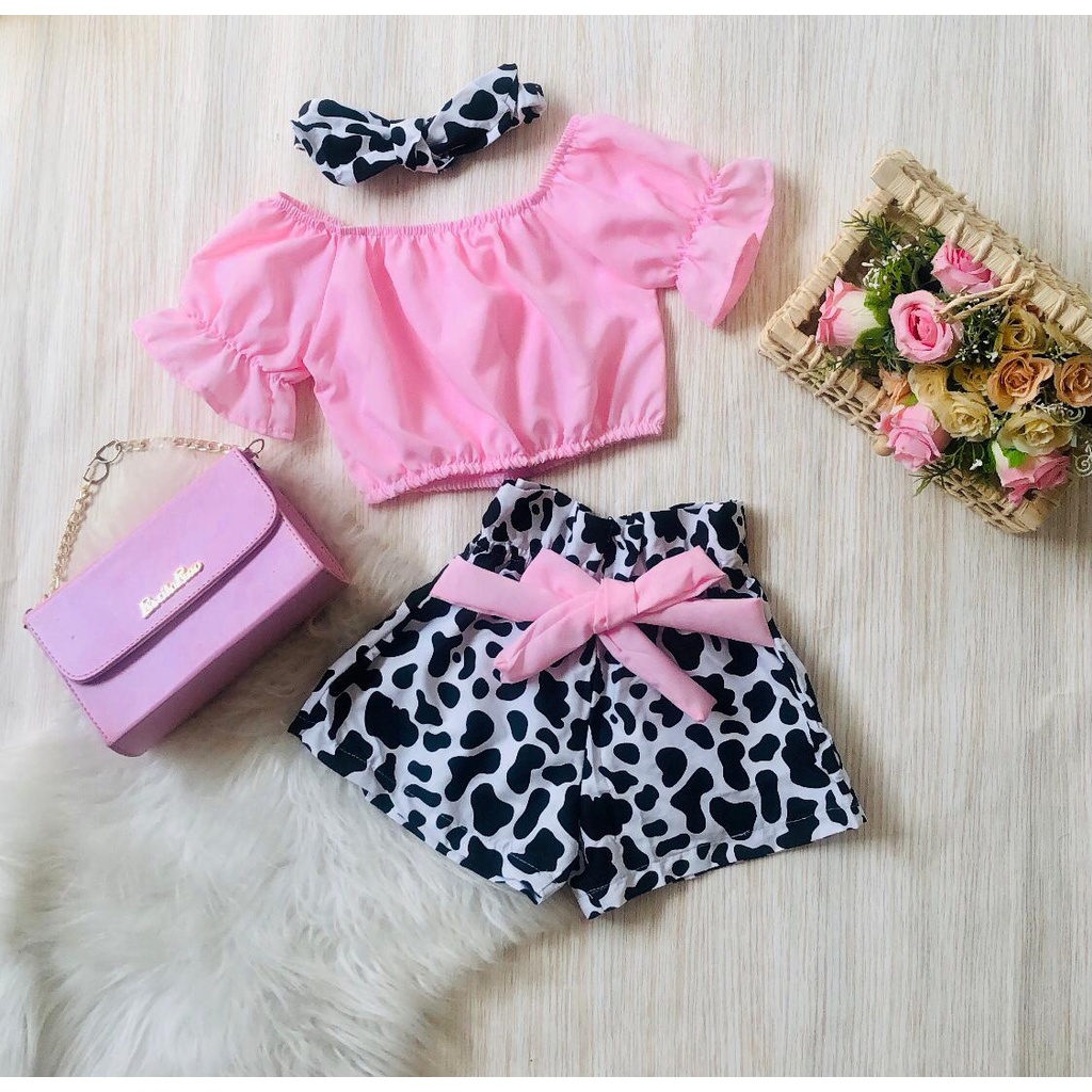 Conjunto Blogueirinha Saia, Roupa Infantil para Menina Nunca Usado  61876671