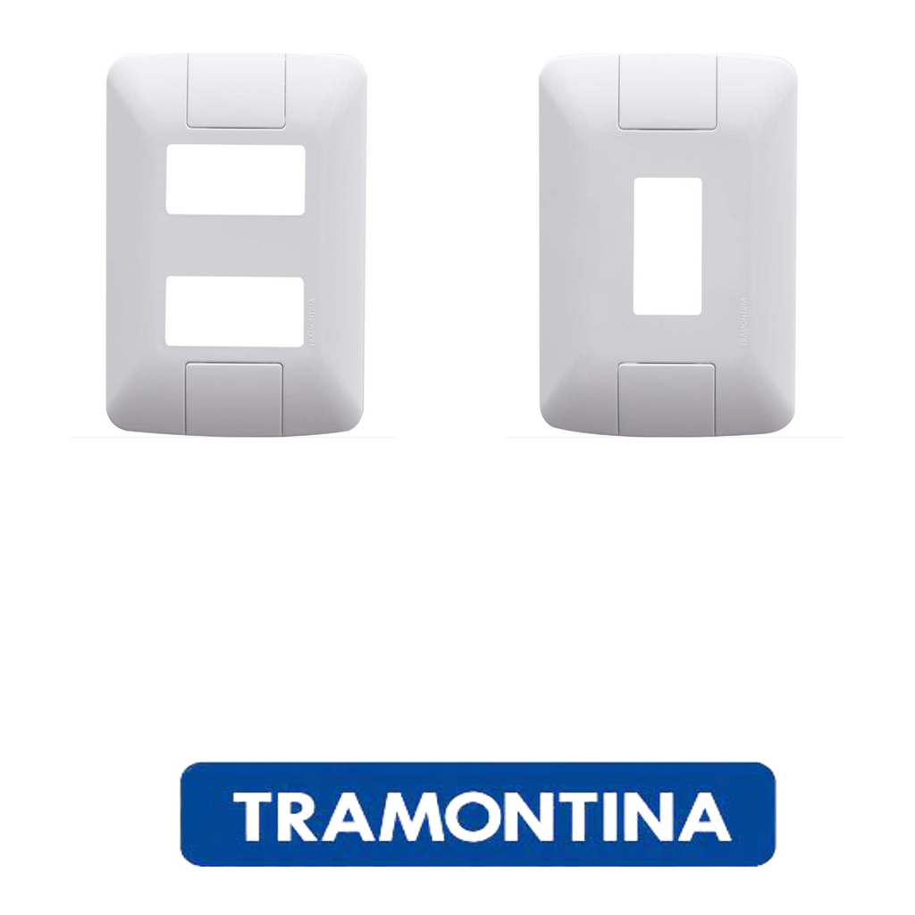 PLACA ESPELHO 4X2 ARIA - TRAMONTINA TOMADA E INTERRUPTOR | Shopee Brasil