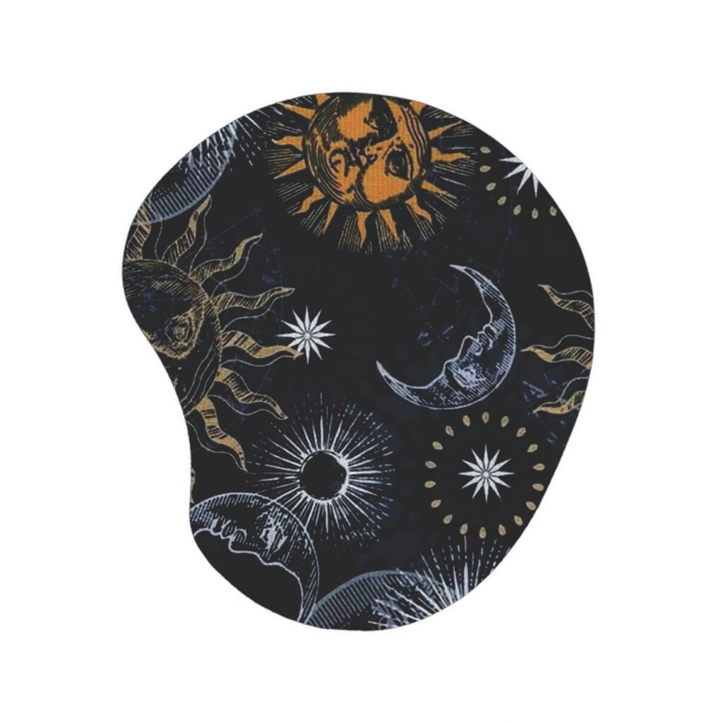 Mouse pad sol e lua desenho ergonomico | Shopee Brasil