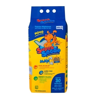 Tapete Higiênico Super Secão Max Para Cães 30 unidades