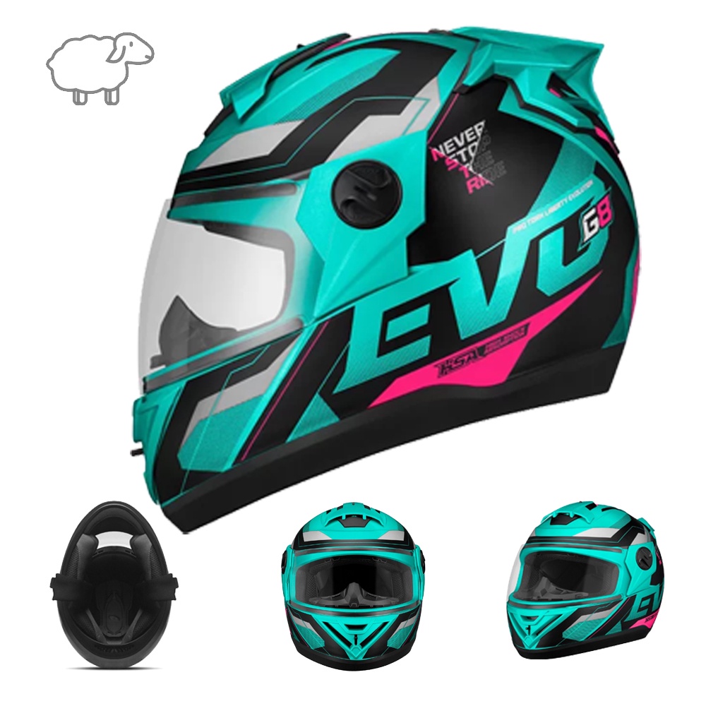 Capacete Moto Fechado Pro Tork Evolution G8 Evo 788 Masculino