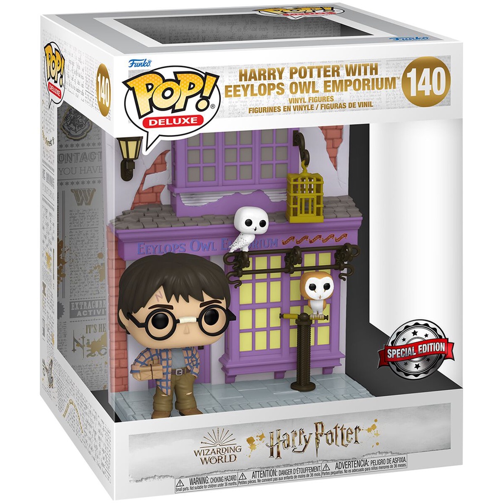 Funko POP! Deluxe Harry Potter Eeylops Owl Emporium with Harry, Vinyl, Multicolor, Model FUN58135 main image 1