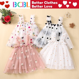 Ootd Tutu Vestido Para Bebê Menina Flor Sling De Verão O 1st Aniversário batismo
