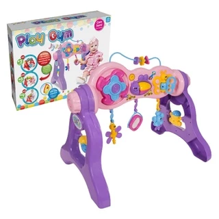 Brinquedo Play Gym 3 em 1 Rosa Maral Diversão e Estímulo para Bebês em Oferta na Shopee
