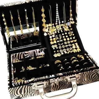 Semi Joias Kit 35 Peças Folheado Ouro18K Atacado Revenda Colar Brincos Anel