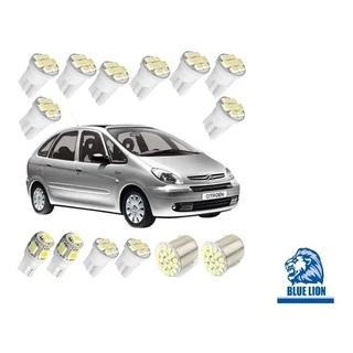 Kit Lâmpada Led Xsara Picasso Pingo Teto Placa Ré Torpedo