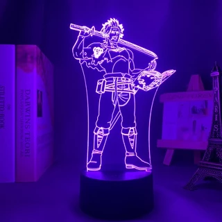 Anime Black Clover Yami Sukehiro Figure Lâmpada Led Noturna Jagermeister 12