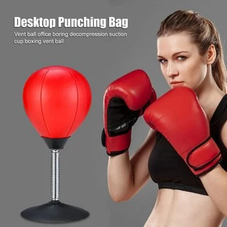 Saco De Pancadas Boxe Soco Bola Mesa Trabalho Anti Stress