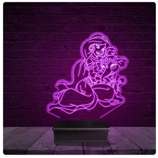 Luminária e Abajur Acrílico Led - Aladin Jasmine 01