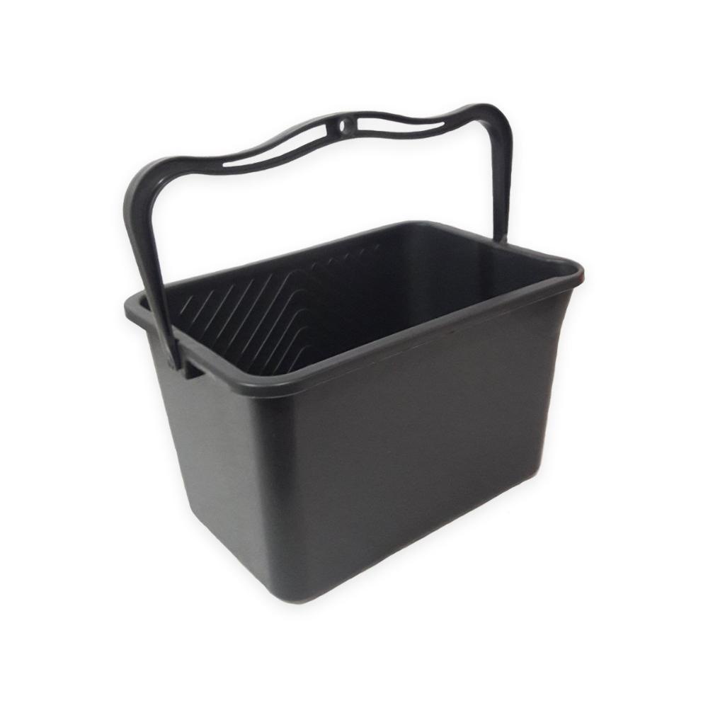 Balde Pintura Plástico Preto com Alça 10 Litros - Gerplast, Opção: Preto