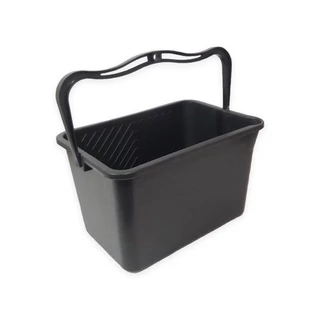 Balde Pintura Plástico Preto com Alça 10 Litros - Gerplast, Opção: Preto