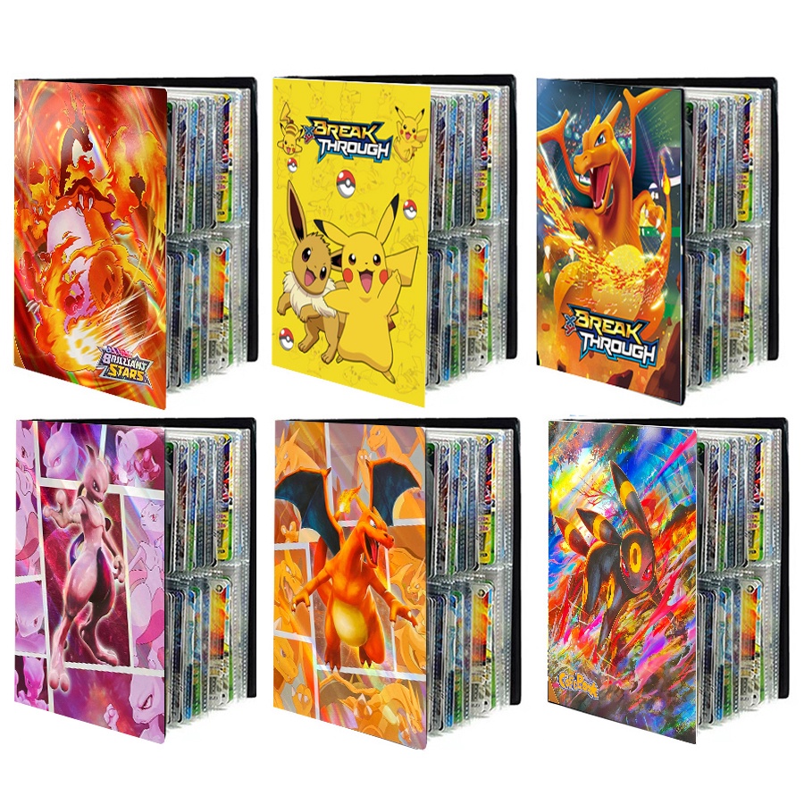 240Pcs Cartas De Pokémon Jogos De Álbum Charizard Mewtwo Anime Brinquedos  Coleção De Cartões Livrolet Crianças Presentes - Escorrega o Preço