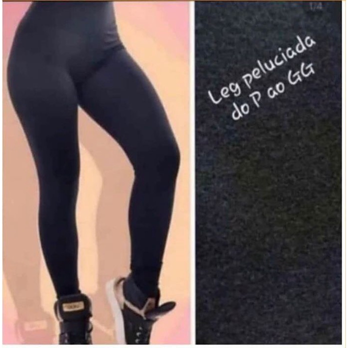 Calça Legging Fitness Feminina Preta