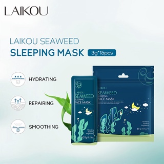 LAIKOU Máscara De Dormir Com Controle De Oleosidade/Creme Hidratante/Gel Nutritivo 15pçs