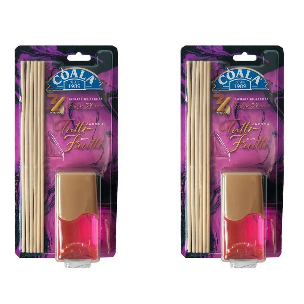 Kit 2 Coala Difusor de Aromas e Ambientes Tutti Frutti 100ML - Com ...