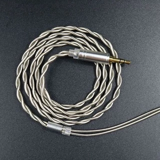 FENGRU 6N OCC Banhado A Prata MMCX 2Pin 0.78mm QDC KZ C Pino Cinza Cola Dupla Coaxial Fone De Ouvido Cabo Atualizado 3.5/2.5/4.4 Para AS16 PRO EDX ZSN X ESX MT1 Aria