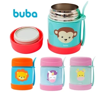 Pote Térmico Animal Fun Buba Leão Unicórnio Macaco Girafa 320ml Alimentação Bebê