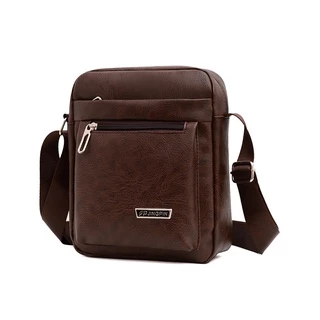 Bolsa Tiracolo Masculina De Couro PU De Alta Capacidade