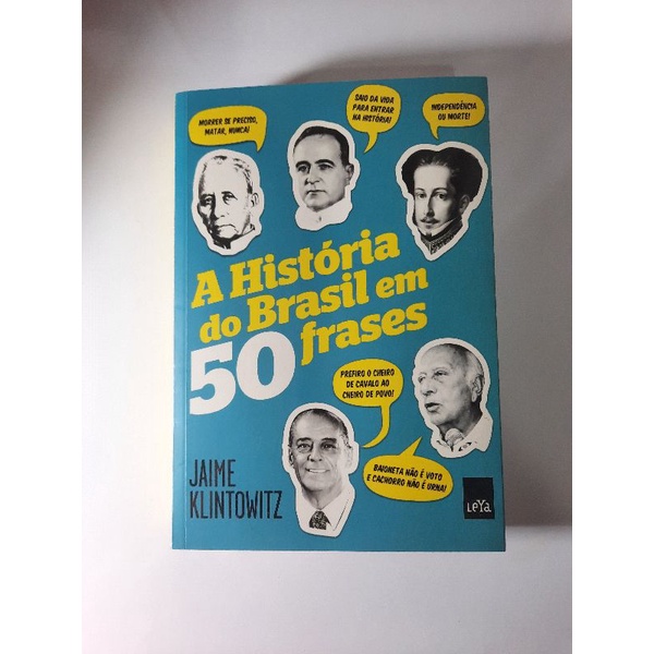 A História do Brasil em 50 Frases Jaime Klintowitz Shopee Brasil