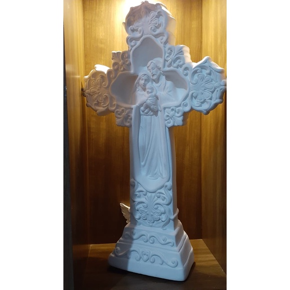 Crucifixo com Sagrada Família 35cm x 20cm - Imagens CaZé