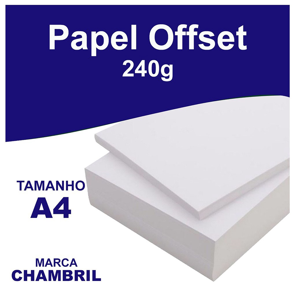 Papel Offset 240g Com 500 Folhas A4 folha grossa | Shopee Brasil