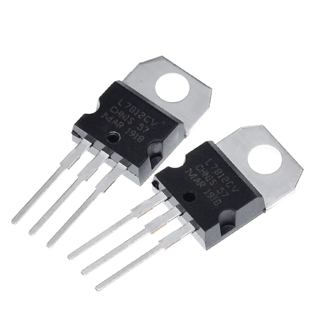 Régulateur Tension L7812CV 12V 1,5A - Lot De 6 Pièces Neuf Chine électronique