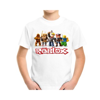 YAYA * T-Shirt De Jogo Roblox Infantil Roupas De Desenho Animado Meninas  Manga Curta