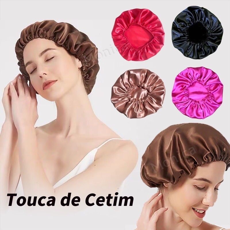 Touca de Cetim Antifrizz Com Elástico