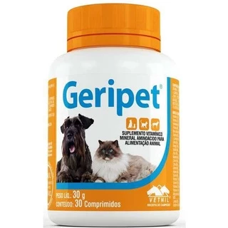 Suplemento Vitamínico Vetnil Geripet para Cães e Gatos 30g