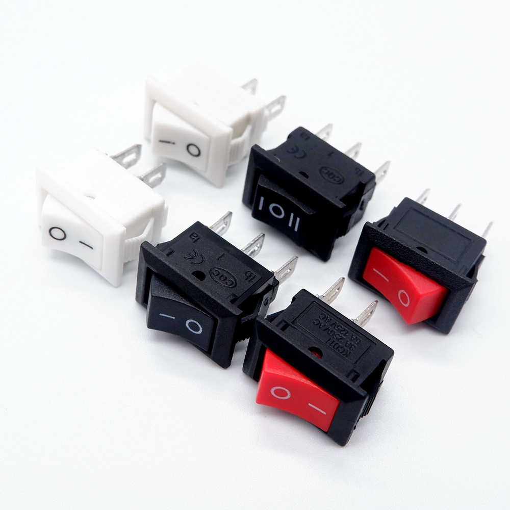 10 Pcs Botão Interruptor SPST 10x15mm Snap-in On/Off Power Rocker ...