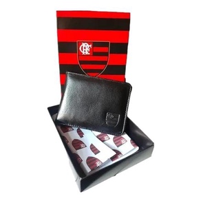 Carteira Couro Flamengo Futebol Presente Frete Grátis