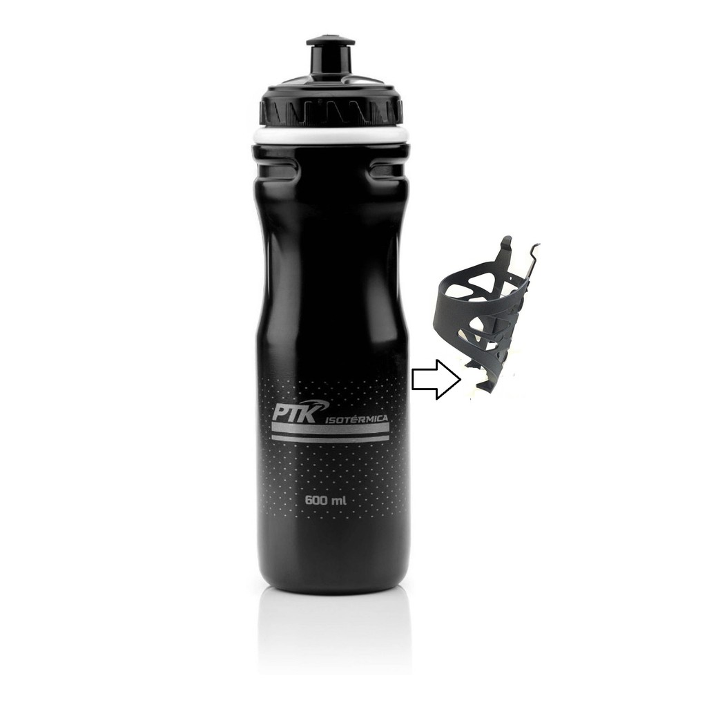 Garrafa Caramanhola Squeeze Isotérmica 600ml Bike Academia