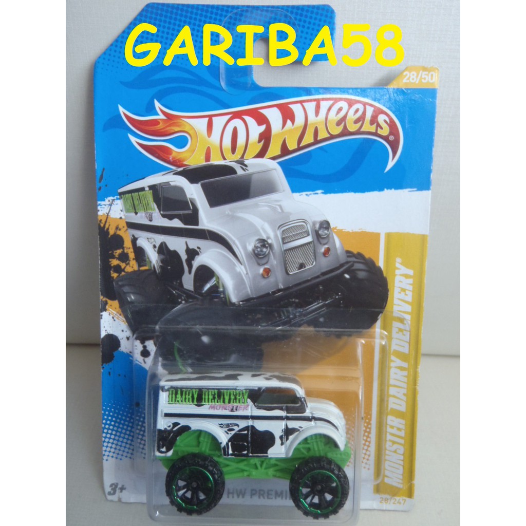HOT WHEELS MONSTER DAIRY DELIVERY 2012 PREMIERE GARIBA58 | Shopee