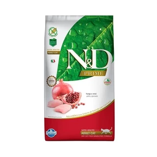 Ração N&D Gatos Adultos Farmina Prime Sabor Frango e Romã 400G