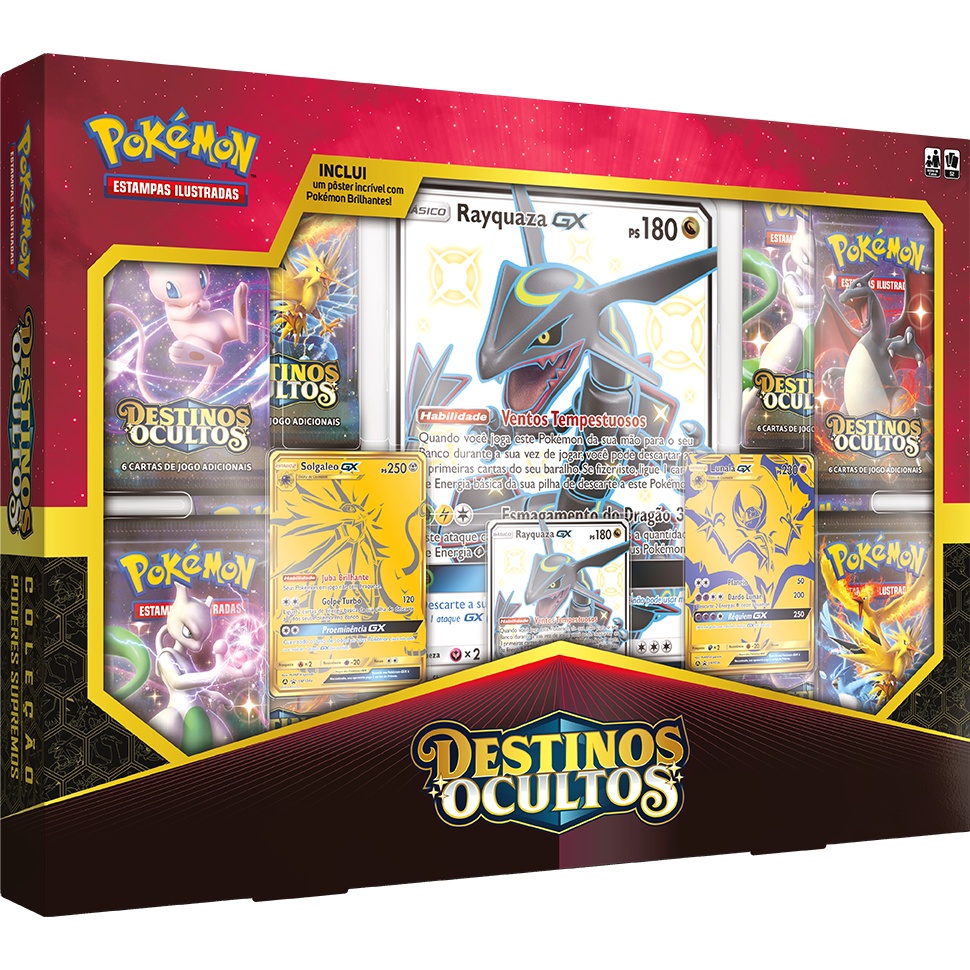 Triple Pack Pokémon Destinos Ocultos Mewtwo - Copag em Promoção na