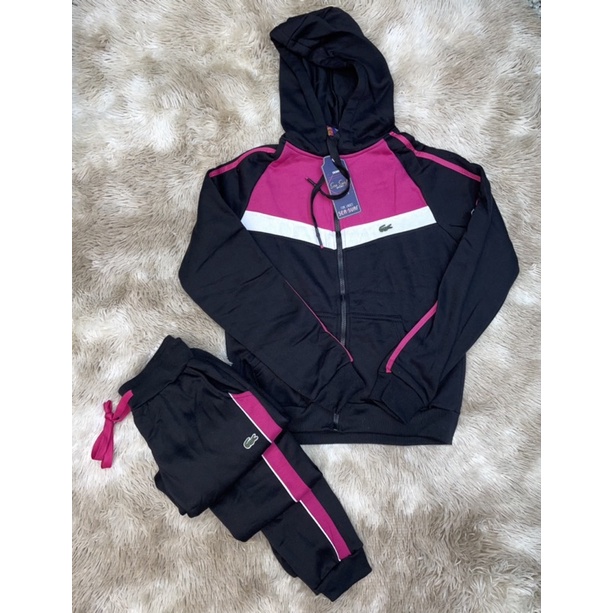 Conjunto Blusa De Frio Lacoste Feminina Com Calça | Shopee Brasil