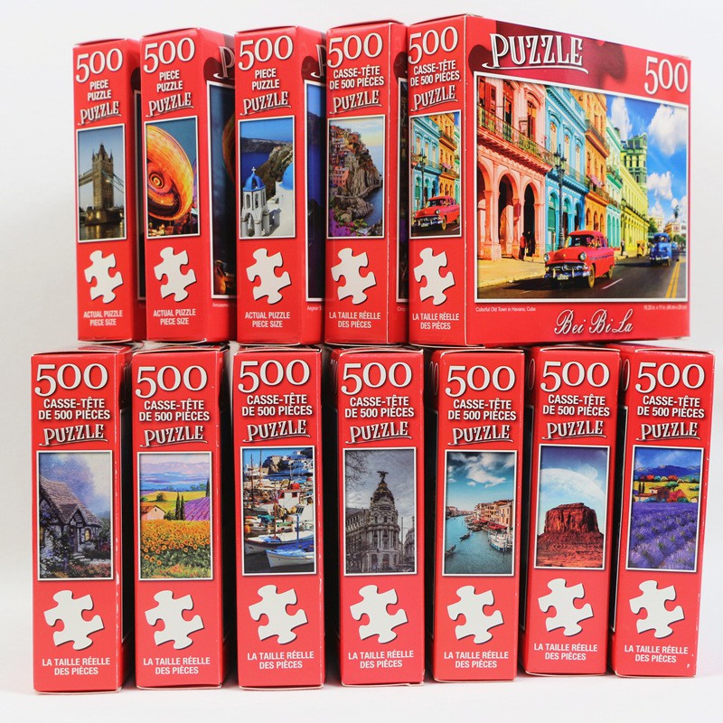 Jogo Quebra Cabeça 500 Peças Puzzle Paisagem Moscou 60x40cm