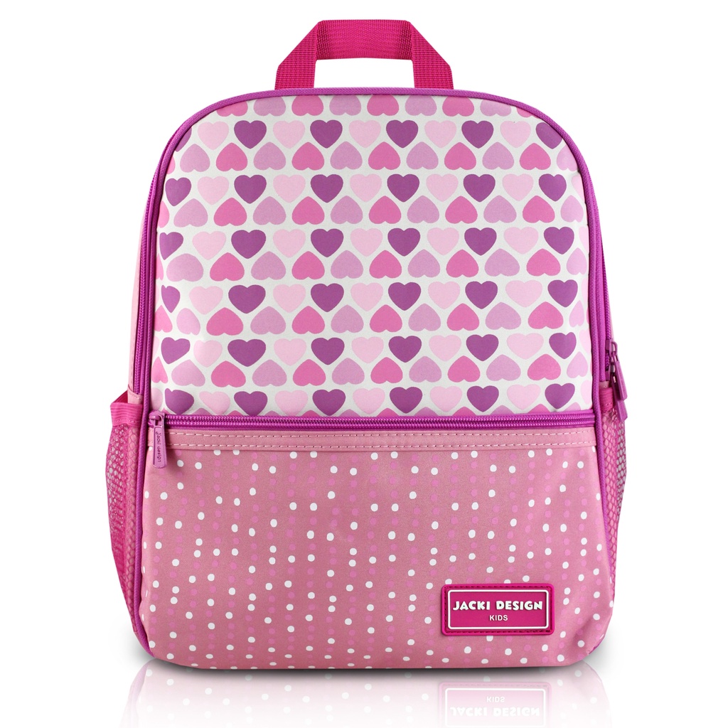 Mochila Escolar Infantil Menina Love Coração Jacki Design | Shopee Brasil