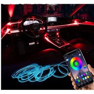 Lâmpada De LED RGB Para Carro De Controle APP 6m