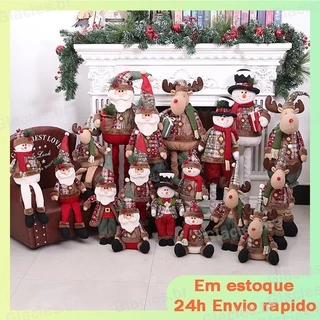 [Envio 24h]Decoração De Natal/Bonecos Grandes De Natal / Papai Noel / Boneco De Neve / Alce / Janela