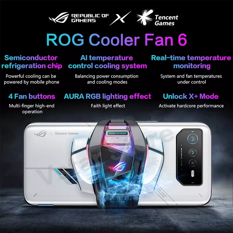 Cooler Asus Rog Phone 6 Aeroactive Cooler 6 refrigerador